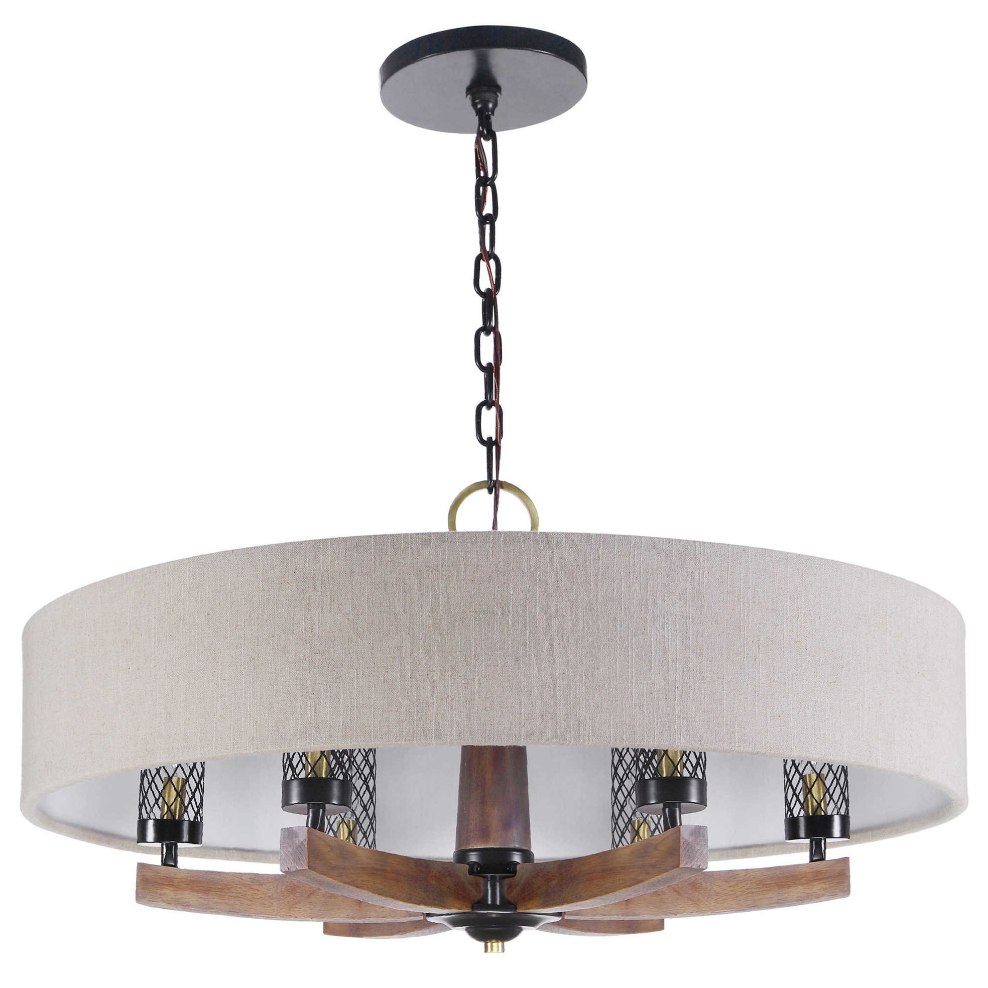 6 light online drum chandelier